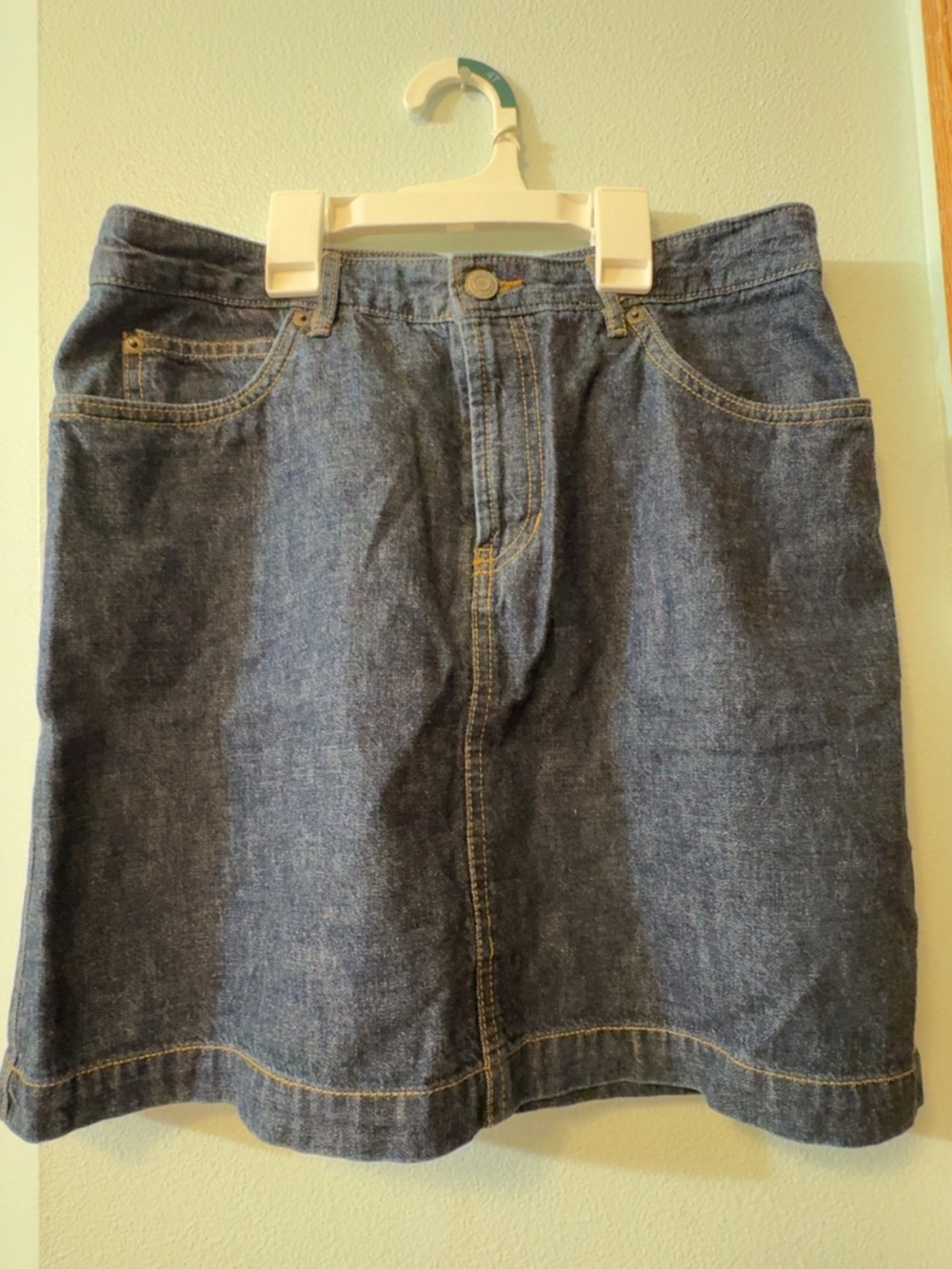 Old Navy Blue Denim Skirt- Dark Blue Wash